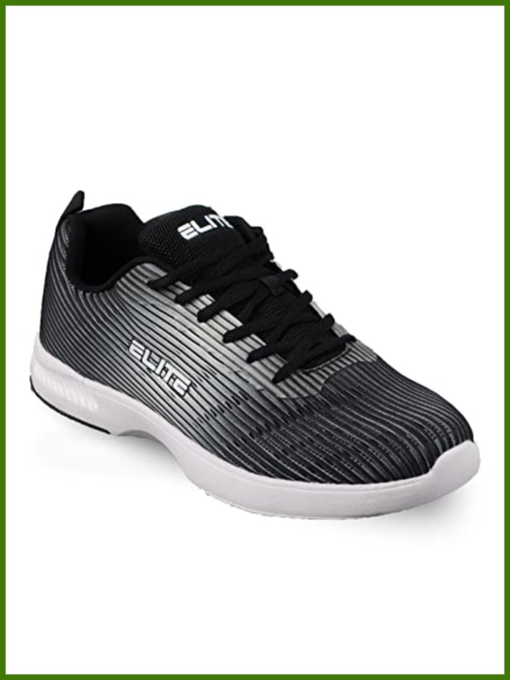 ELITE Men's Wave Bowling Shoes Lightweight Breathable Knitted Uppers Universal